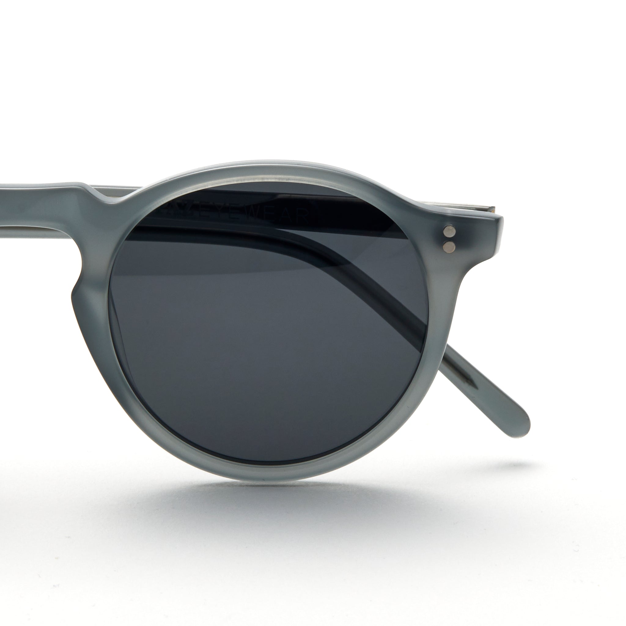 PAZ Eyewear Bacchus sunglasses in grey color displayed on a white background